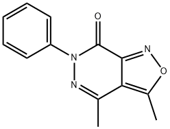 3,4-Dimethyl-6-phenylisoxazolo[3,4-d]pyridazin-7(6H)-one Struktur