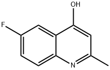 6-FLUORO-4-HYDROXY-2-METHYLQUINOLINE Struktur