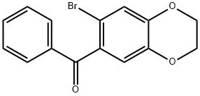 (7-BROMO-2,3-DIHYDRO-1,4-BENZODIOXIN-6-YL)(PHENYL)METHANONE Struktur