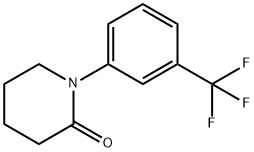 1-(3-TRIFLUOROMETHYL-PHENYL)-PIPERIDIN-2-ONE Struktur