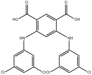 Isophthalic  acid,  4,6-bis(3,5-dichloroanilino)-  (8CI) Struktur