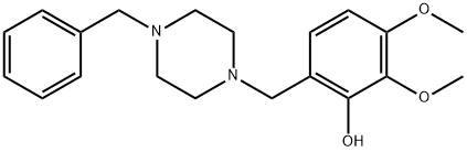 (2,3-DIMETHOXY-6[[4-PHENYLMETHYL)-1-PIPERAZINYL]METHYL]PHENOL DIHYDROCHLORIDE Struktur