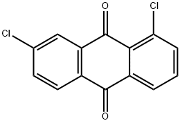 1,7-Dichloro-9,10-anthraquinone Struktur