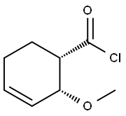 3-Cyclohexene-1-carbonyl chloride, 2-methoxy-, (1S-cis)- (9CI) Struktur