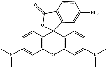 6-Aminotetramethylrhodamine Struktur