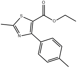 2-METHYL-4-(4-METHYLPHENYL)-5-THIAZOLECARBOXYLIC ACID ETHYL ESTER Struktur