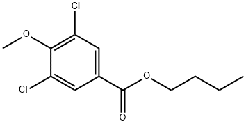 N-BUTYL-3,5-DICHLORO-4-METHOXYENZOATE Struktur