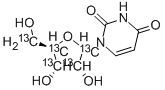 [1',2',3',4',5''-13C5]URIDINE Struktur