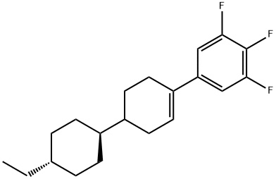 5-[4-(trans-4-Ethylcyclohexyl)-1-cyclohexen-1-yl]-1,2,3-trifluorbenzol Struktur