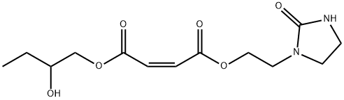 2-hydroxybutyl 2-(2-oxoimidazolidin-1-yl)ethyl maleate  Struktur