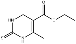 5-Pyrimidinecarboxylicacid,1,2,3,4-tetrahydro-6-methyl-2-thioxo-,ethylester(9CI) Struktur