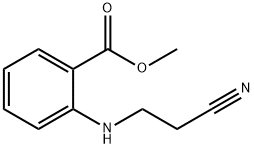 Benzoic acid, 2-[(2-cyanoethyl)amino]-, methyl ester (9CI) Struktur