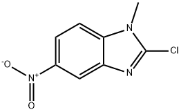 2-CHLORO-1-METHYL-5-NITRO-1H-BENZO[D]IMIDAZOLE Struktur