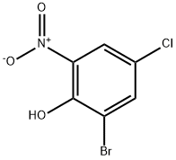 2-bromo-4-chloro-6-nitro-phenol Struktur