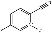 2-Pyridinecarbonitrile,5-methyl-,1-oxide(9CI) Struktur