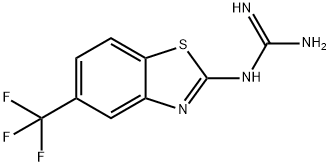 (5-(TRIFLUOROMETHYL)BENZO[D]THIAZOL-2-YL)GUANIDINE Struktur