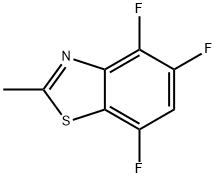 Benzothiazole, 4,5,7-trifluoro-2-methyl- (9CI) Struktur