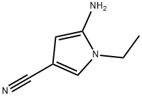 1H-Pyrrole-3-carbonitrile,5-amino-1-ethyl-(9CI) Struktur