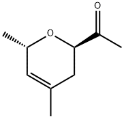 Ethanone, 1-(3,6-dihydro-4,6-dimethyl-2H-pyran-2-yl)-, trans- (9CI) Struktur