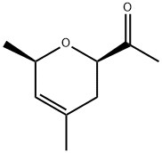 Ethanone, 1-(3,6-dihydro-4,6-dimethyl-2H-pyran-2-yl)-, cis- (9CI) Struktur