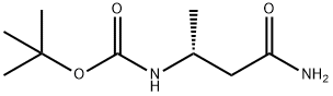 Carbamic acid, (3-amino-1-methyl-3-oxopropyl)-, 1,1-dimethylethyl ester, (R)- Struktur