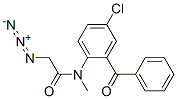 2-[Azidoacetyl(methyl)amino]-5-chlorobenzophenone Struktur