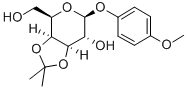 4-METHOXYPHENYL 3,4-O-ISOPROPYLIDENE-BETA-D-GALACTOPYRANOSIDE Struktur