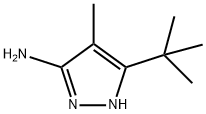 1H-Pyrazol-3-amine,  5-(1,1-dimethylethyl)-4-methyl- Struktur