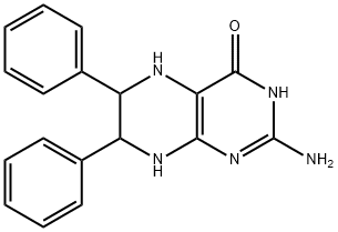 2-Amino-5,6,7,8-tetrahydro-6,7-diphenyl-4(1H)-pteridinone Struktur