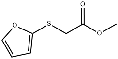 methyl (2-furylthio)acetate  Struktur