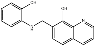 7-((2-HYDROXYPHENYLAMINO)METHYL)QUINOLIN-8-OL Struktur