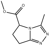 5H-Pyrrolo[2,1-c]-1,2,4-triazole-5-carboxylicacid,6,7-dihydro-3-methyl-,methylester(9CI) Struktur