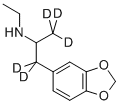 (+/-)-3,4-METHYLENEDIOXYETHYLAMPHETAMINE-D5 Struktur