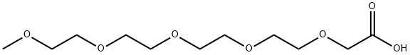 2,5,8,11,14-pentaoxahexadecan-16-oic acid  Struktur