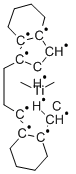 RAC-ETHYLENEBIS-(4,5,6,7-TETRAHYDRO-1-INDENYL)-DIMETHYL TITANIUM(IV) Struktur