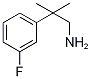 2-(3-Fluoro-phenyl)-2-methyl-propylamine Struktur