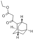 BETA-OXO-TRICYCLO[3.3.1.1(3,7)]DECANE-2-PROPANOIC ACID ETHYL ESTER Struktur