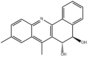 TRANS-5,6-DIHYDRO-5,6-DIHYDROXY-7,9-DIMETHYLBENZ[C]ACRIDINE Struktur