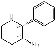 cis-3-Amino-2-phenylpiperidine Struktur