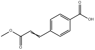 (E)-4-(3-Methoxy-3-oxoprop-1-enyl)benzoic acid Struktur