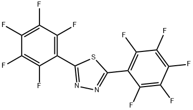 2,5-Bis(pentafluorophenyl)-1,3,4-thiadiazole Struktur