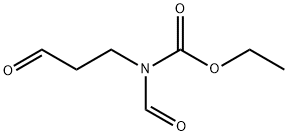 Carbamic  acid,  formyl(3-oxopropyl)-,  ethyl  ester  (9CI) Struktur