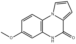 3-Methoxy-5H,6H-pyrrolo[1,2-a]quinoxalin-6-one Struktur