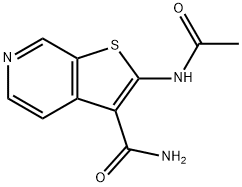 Thieno[2,3-c]pyridine-3-carboxamide, 2-(acetylamino)- (9CI) Struktur