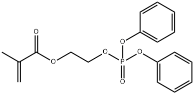 Methacrylic acid, 2-hydroxyethyl ester diphenyl phosphate Struktur