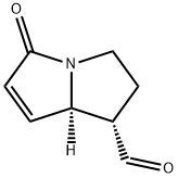 1H-Pyrrolizine-1-carboxaldehyde, 2,3,5,7a-tetrahydro-5-oxo-, (1S-cis)- (9CI) Struktur