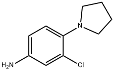 3-Chloro-4-(1-pyrrolidinyl)aniline Struktur