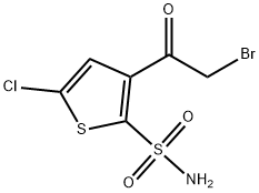 3-(2-Bromoacetyl)-5-chloro-2-thiophenesulfonamide Struktur