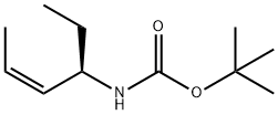 Carbamic acid, (1-ethyl-2-butenyl)-, 1,1-dimethylethyl ester, [R-(Z)]- (9CI) Struktur