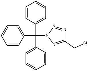 5-CHLOROMETHYL-2-TRITYL-2H-TETRAZOLE Struktur